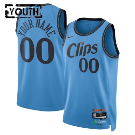 Los Angeles Clippers Custom Nike 2024-25 City Edition Sininen Lasten Pelipaidat Swingman